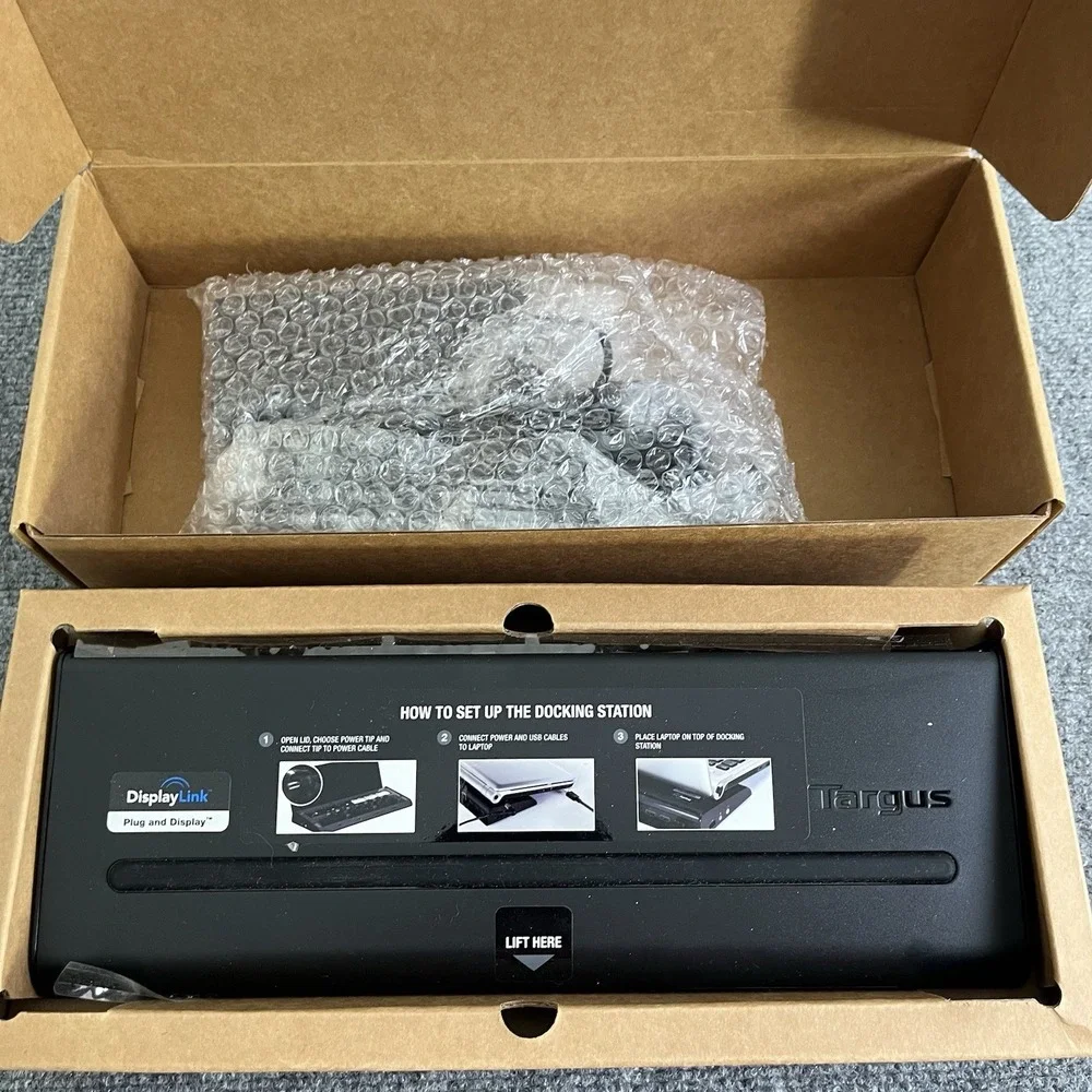 Targus Universal 3.0 DV2K Docking Station Model ACP77USZ-66 With POWER Cable